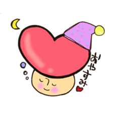 Heart mushroom sticker #10929153
