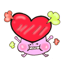 Heart mushroom sticker #10929163