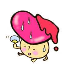 Heart mushroom sticker #10929175