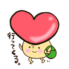Heart mushroom sticker #10929181