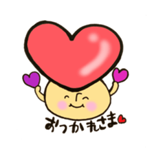 Heart mushroom sticker #10929187