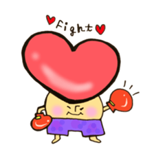Heart mushroom sticker #10929199
