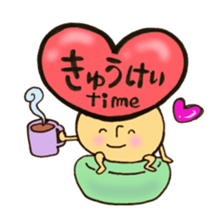 Heart mushroom sticker #10929209