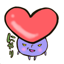 Heart mushroom sticker #10929214