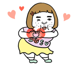 Ugly but charming woman emotional ver. sticker #10929582
