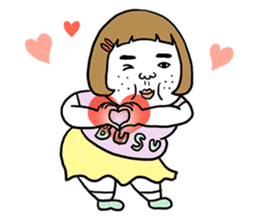 Ugly but charming woman emotional ver. sticker #10929582