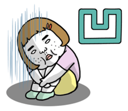 Ugly but charming woman emotional ver. sticker #10929585