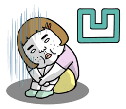Ugly but charming woman emotional ver. sticker #10929585