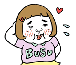 Ugly but charming woman emotional ver. sticker #10929592