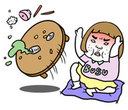 Ugly but charming woman emotional ver. sticker #10929595