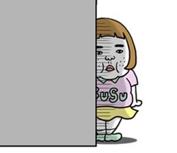 Ugly but charming woman emotional ver. sticker #10929597