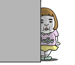 Ugly but charming woman emotional ver. sticker #10929597