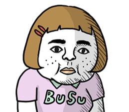 Ugly but charming woman emotional ver. sticker #10929612