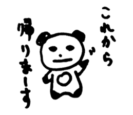TEBUKURO Panda sticker #10929976