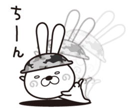 Dramatic strategy of rabbit Corps sticker #10930143