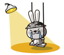 Dramatic strategy of rabbit Corps sticker #10930150