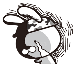 Dramatic strategy of rabbit Corps sticker #10930151