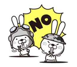 Dramatic strategy of rabbit Corps sticker #10930157