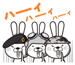 Dramatic strategy of rabbit Corps sticker #10930159