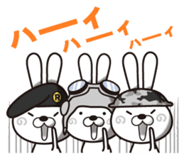 Dramatic strategy of rabbit Corps sticker #10930159