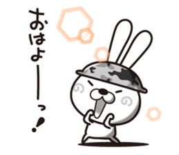 Dramatic strategy of rabbit Corps sticker #10930173