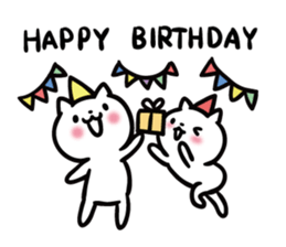 cat celebrated much2 sticker #10930405