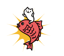 cat celebrated much2 sticker #10930410