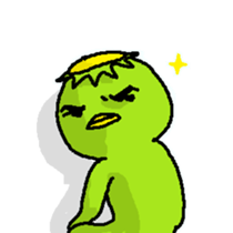 kawaii kappa2 sticker #10930676