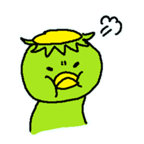 kawaii kappa2 sticker #10930687