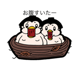 Daily life of sumo wrestlers. 2 sticker #10930856