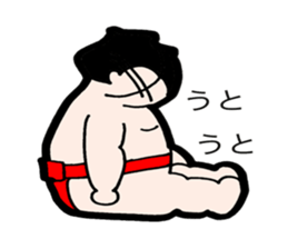 Daily life of sumo wrestlers. 2 sticker #10930877