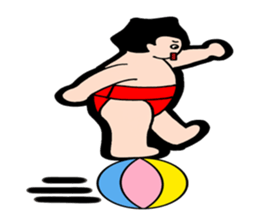 Daily life of sumo wrestlers. 2 sticker #10930888