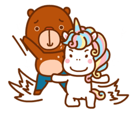 Uncle Bear & Unicorn sticker #10931296