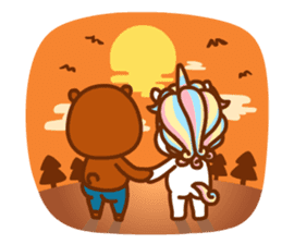 Uncle Bear & Unicorn sticker #10931335