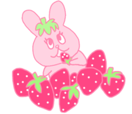 fruit rabbits sticker #10931456