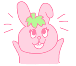 fruit rabbits sticker #10931465
