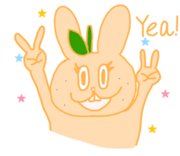 fruit rabbits sticker #10931471