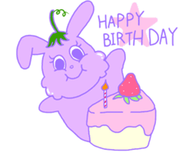 fruit rabbits sticker #10931477