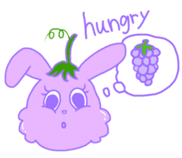 fruit rabbits sticker #10931483