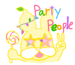 fruit rabbits sticker #10931488