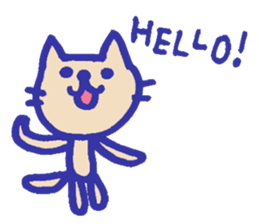 Meow-chan stamp of white cat sticker #10932098