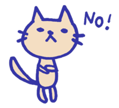 Meow-chan stamp of white cat sticker #10932103