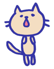 Meow-chan stamp of white cat sticker #10932112