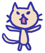 Meow-chan stamp of white cat sticker #10932113