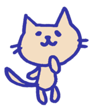 Meow-chan stamp of white cat sticker #10932115