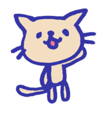 Meow-chan stamp of white cat sticker #10932117