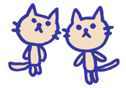 Meow-chan stamp of white cat sticker #10932123