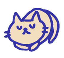 Meow-chan stamp of white cat sticker #10932124