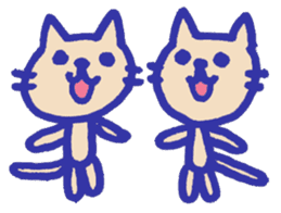 Meow-chan stamp of white cat sticker #10932127