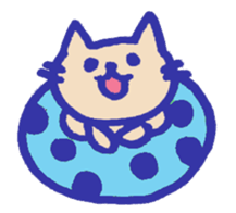 Meow-chan stamp of white cat sticker #10932129